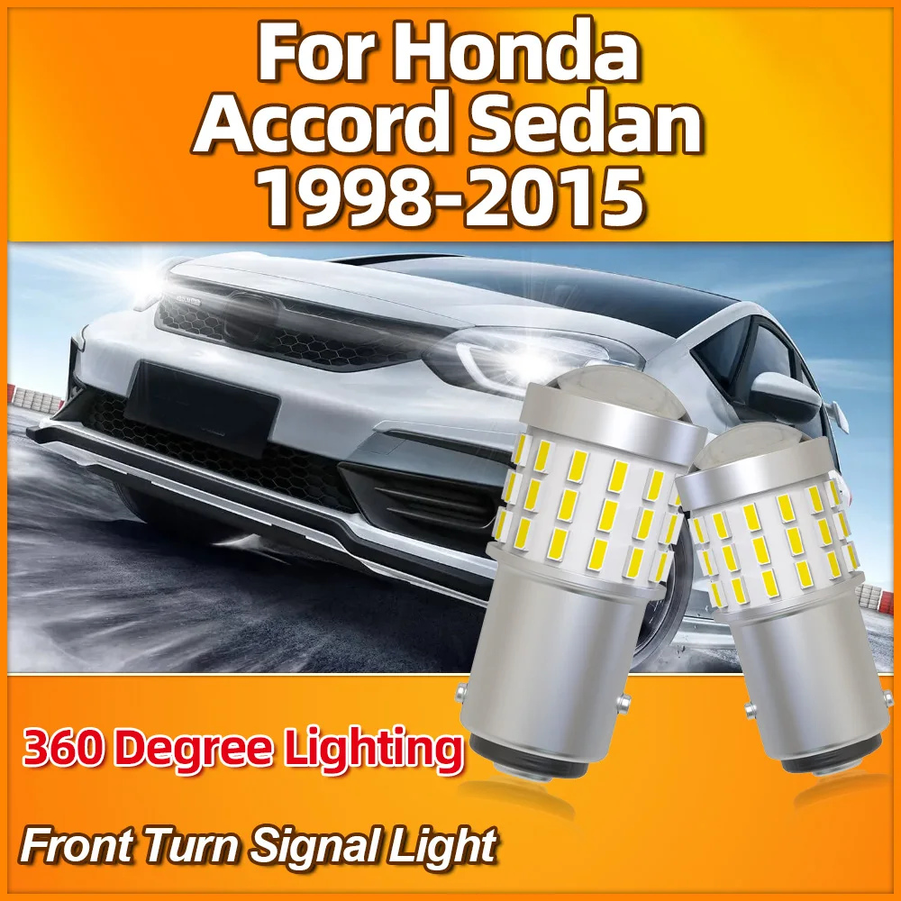 3400LM Super Bright Front Turn Signal Light 1157 BA15D Car Lamps For Honda Accord Sedan 1998-2010 2011 2012 2013 2014 2015
3400LM Super Bright Front Turn Signal Light 1157 BA15D Car Lamps For Honda Accord Sedan 1998-2010 2011 2012 2013 2014 2015