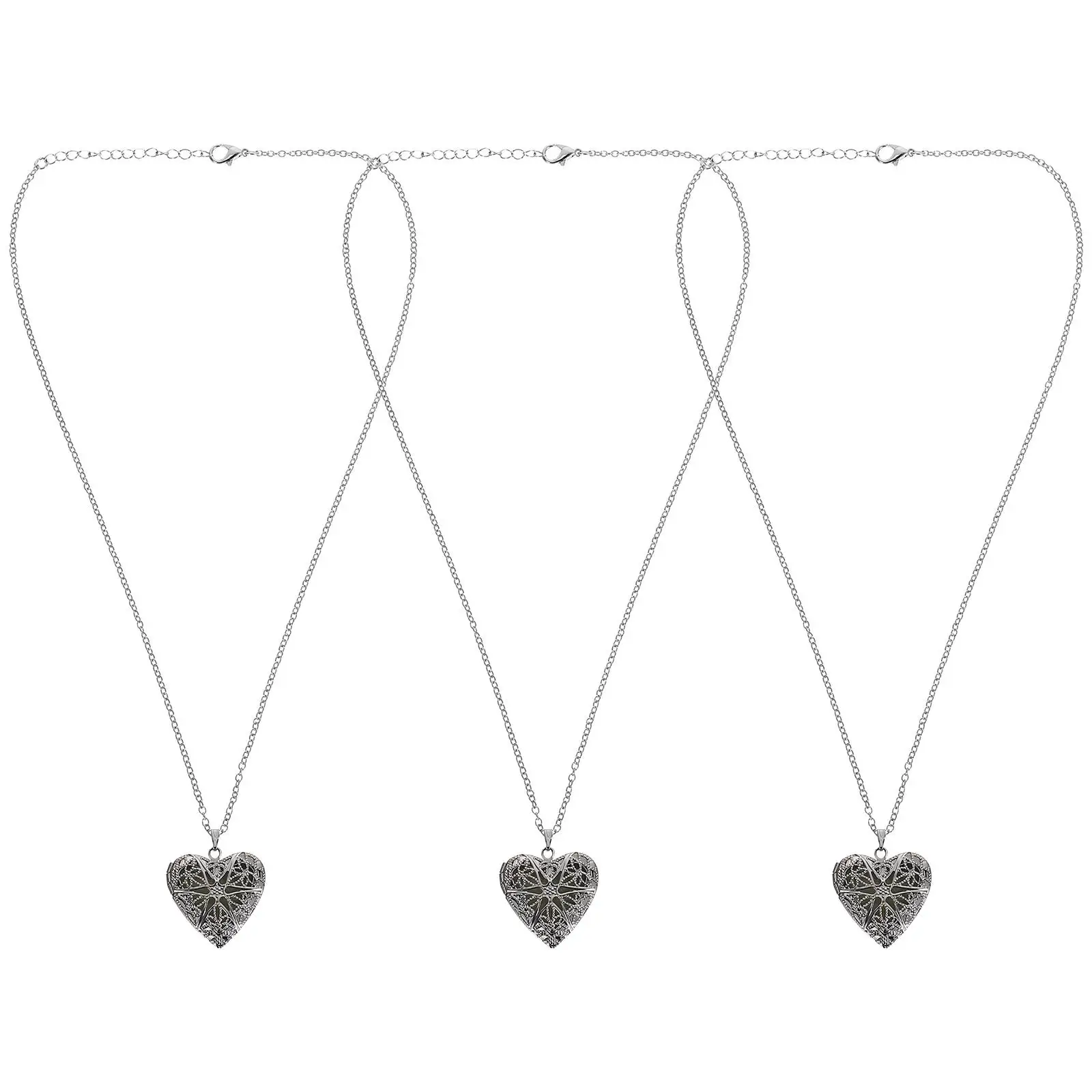 3 Pcs Luminous Heart Shaped Pendant Necklace DIY Case for Perfume Oil Diffuser Holder Hanging Charm Jewelry
3 Pcs Luminous Heart Shaped Pendant Necklace DIY Case for Perfume Oil Diffuser Holder Hanging Charm Jewelry