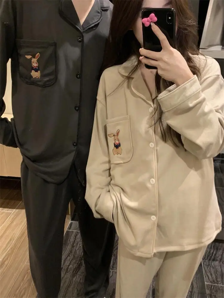 Couple Pajamas Sets Winter Autumn 2 Piece Animal Print Pyjama Rabbit 2024 Sleepwear Long Sleeve Pijama Mujer Pajamas Sets Home
Couple Pajamas Sets Winter Autumn 2 Piece Animal Print Pyjama Rabbit 2024 Sleepwear Long Sleeve Pijama Mujer Pajamas Sets Home
