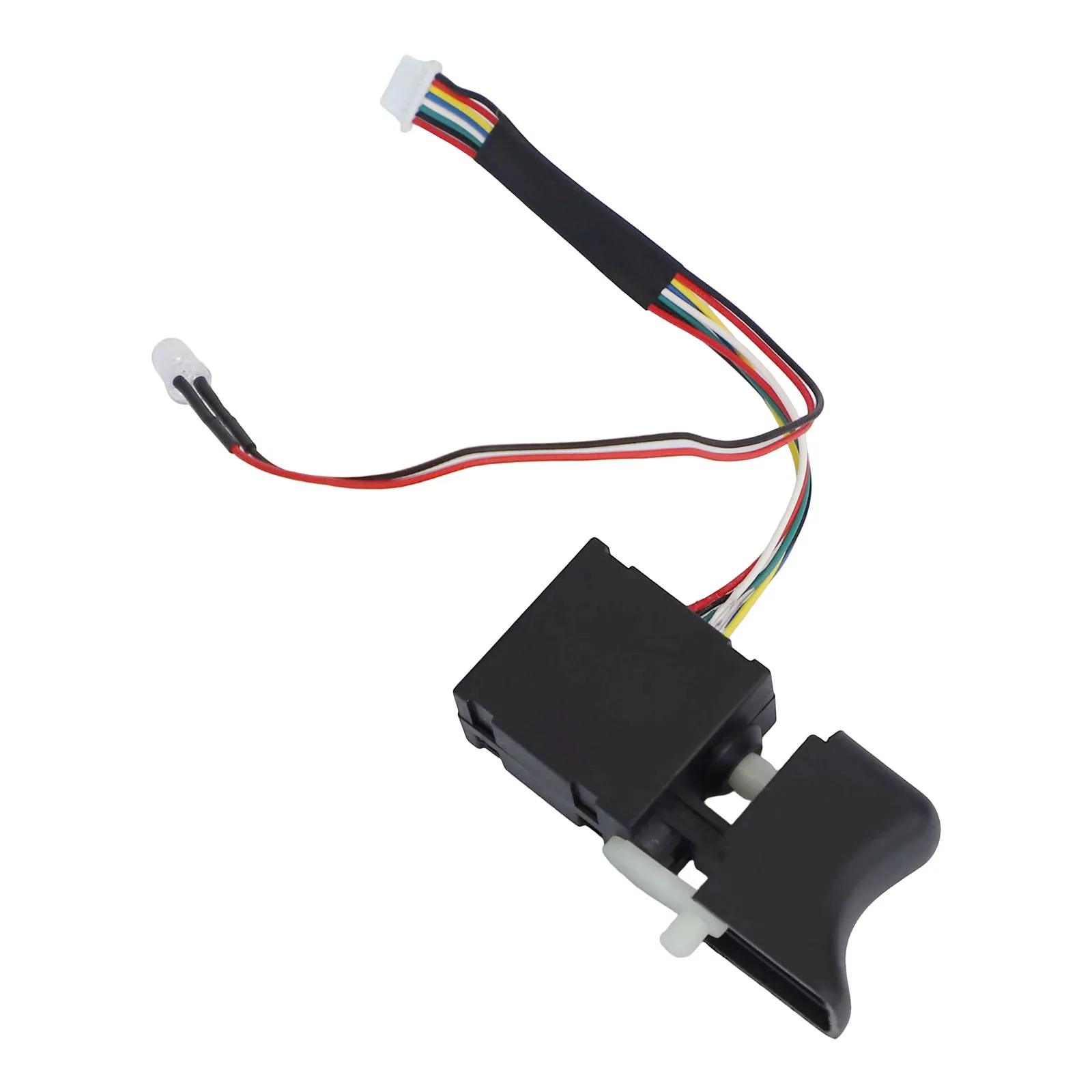 For Home Repairs Black Brushless Cordless Drill Trigger Switch Built-in Light Easy To Install Line Length 100mm
For Home Repairs Black Brushless Cordless Drill Trigger Switch Built-in Light Easy To Install Line Length 100mm