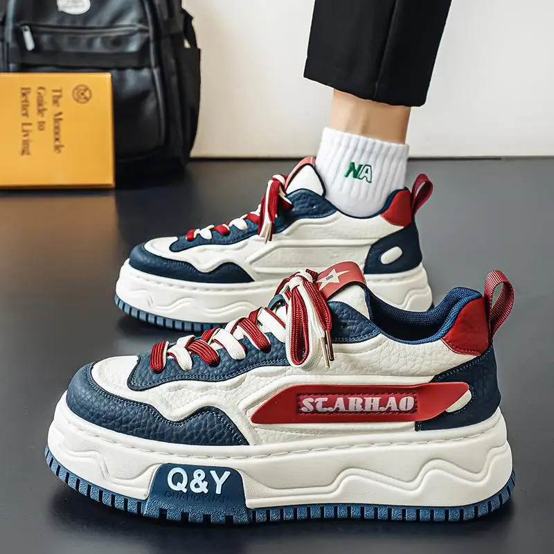 Summer Men's Thick Soled Shoes 2026 Anti-Slip Wear-Resistant Breathable Sports Leisure Board Footwear for Men
Summer Men's Thick Soled Shoes 2026 Anti-Slip Wear-Resistant Breathable Sports Leisure Board Footwear for Men
