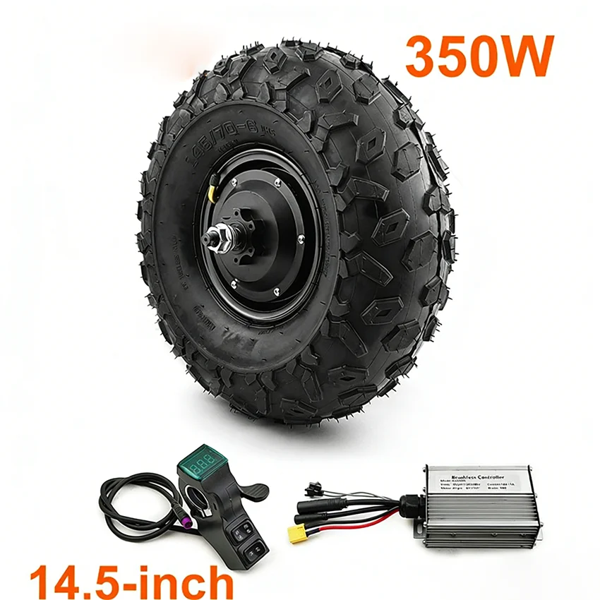 14.5-inch Tire 350W Brushless Wheel Hub Motor Waterproof Plug Controller Kit For Electric Fishing Vehicle
14.5-inch Tire 350W Brushless Wheel Hub Motor Waterproof Plug Controller Kit For Electric Fishing Vehicle