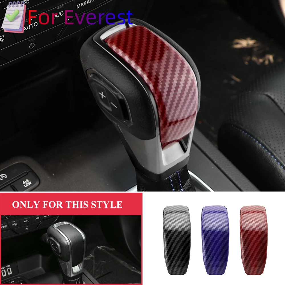 Carbon Fiber Color Interior Gear Shift Knob Decorator Cover for Ford Ranger Raptor Everest Endeavour 2019 2020 2021
Carbon Fiber Color Interior Gear Shift Knob Decorator Cover for Ford Ranger Raptor Everest Endeavour 2019 2020 2021