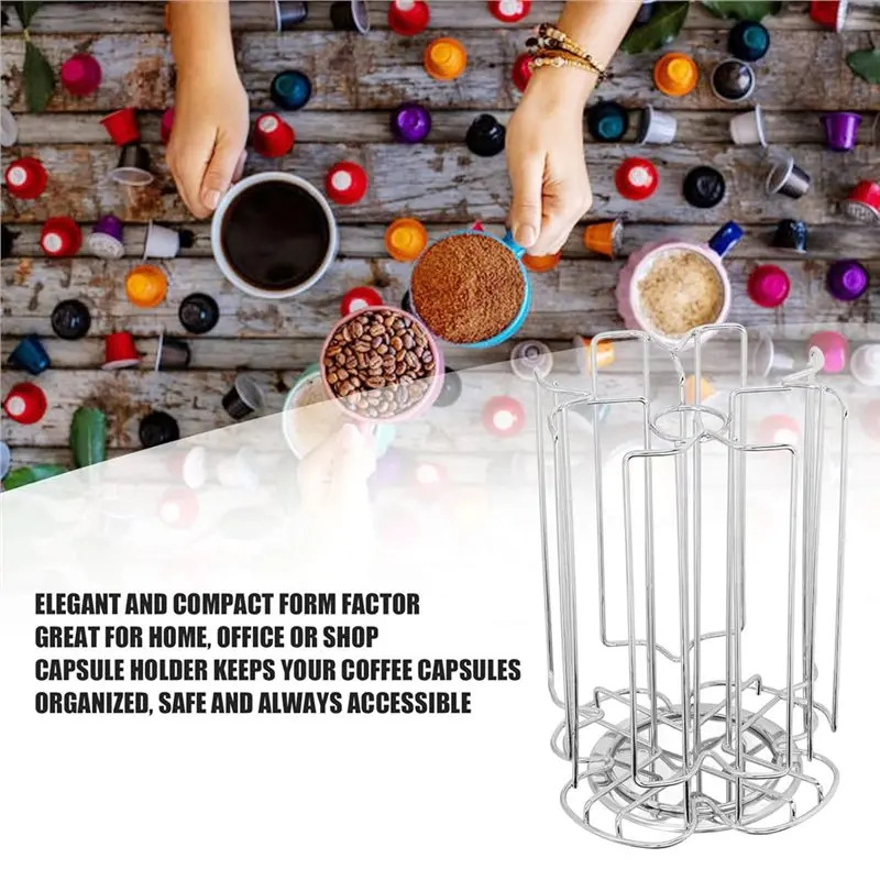 Металлическая подставка для хранения кофейных капсул ALIM-Coffee, органайзер для кофейных капсул.
Металлическая подставка для хранения кофейных капсул ALIM-Coffee, органайзер для кофейных капсул.
