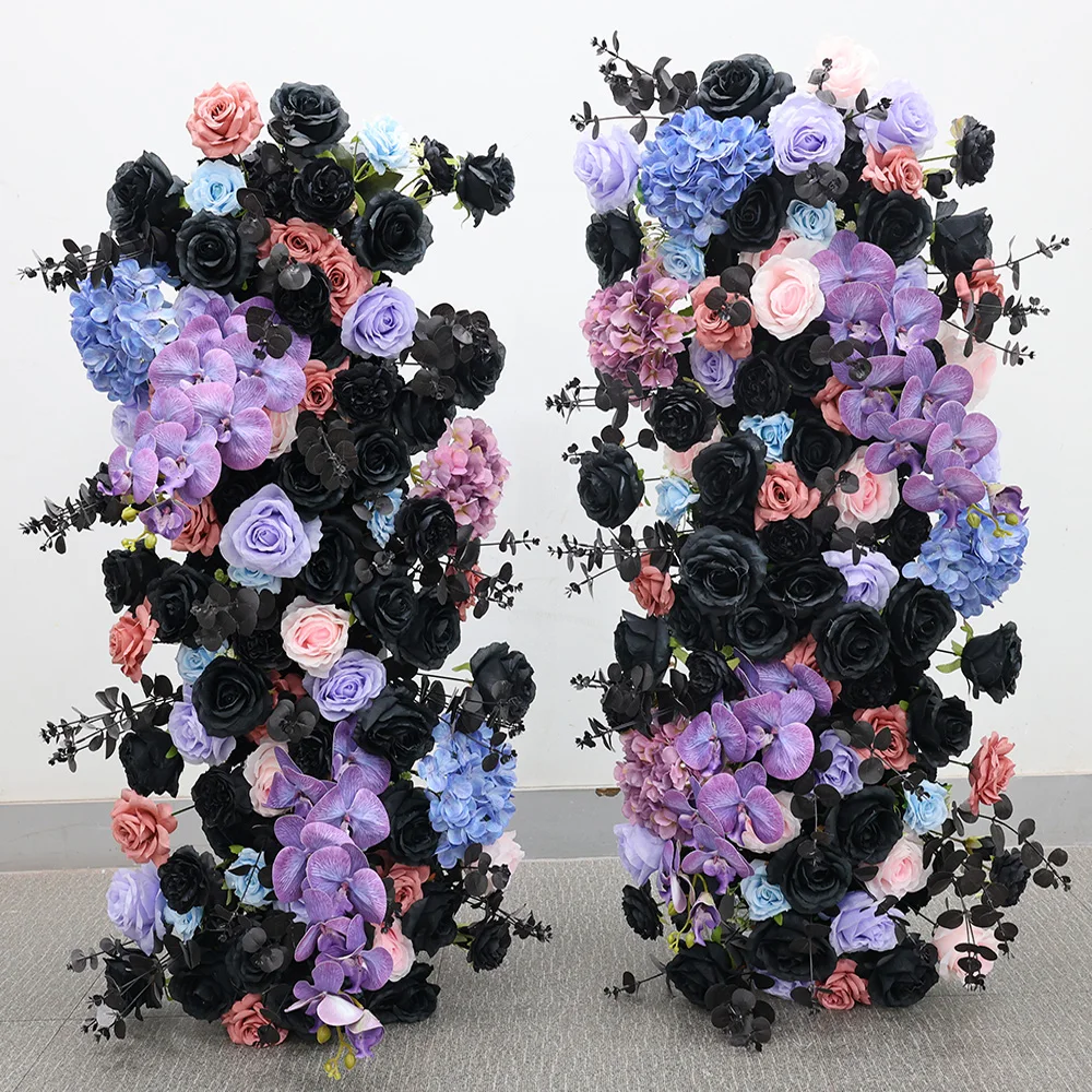 Искусственные цветочные композиции из фиолетовых и черных роз для свадебных столов, мероприятий, оформления витрин и декораций
Искусственные цветочные композиции из фиолетовых и черных роз для свадебных столов, мероприятий, оформления витрин и декораций