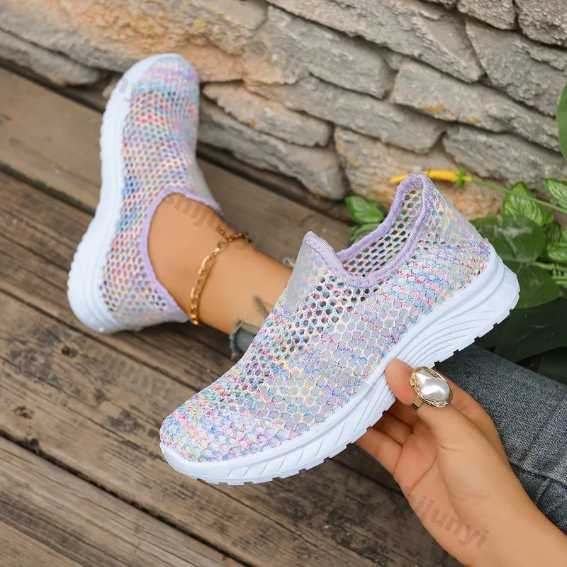 Breathable Mesh Hollow Casual Sport Shoes Women's Summer New Non Slip Platform Sneakers Comfortable Soft Sole Vulcanize Shoes
Breathable Mesh Hollow Casual Sport Shoes Women's Summer New Non Slip Platform Sneakers Comfortable Soft Sole Vulcanize Shoes