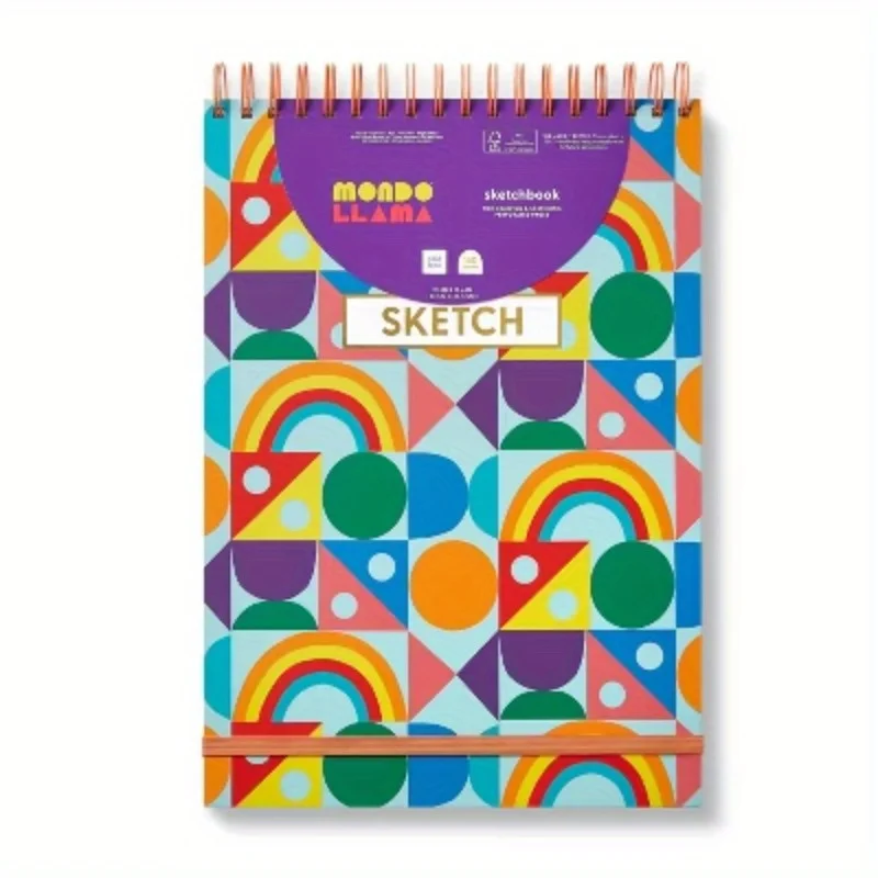 Shape Art Sketchbook - Perforated paper perfect for drawing and coloring, elastic flap protects white pages
Shape Art Sketchbook - Perforated paper perfect for drawing and coloring, elastic flap protects white pages