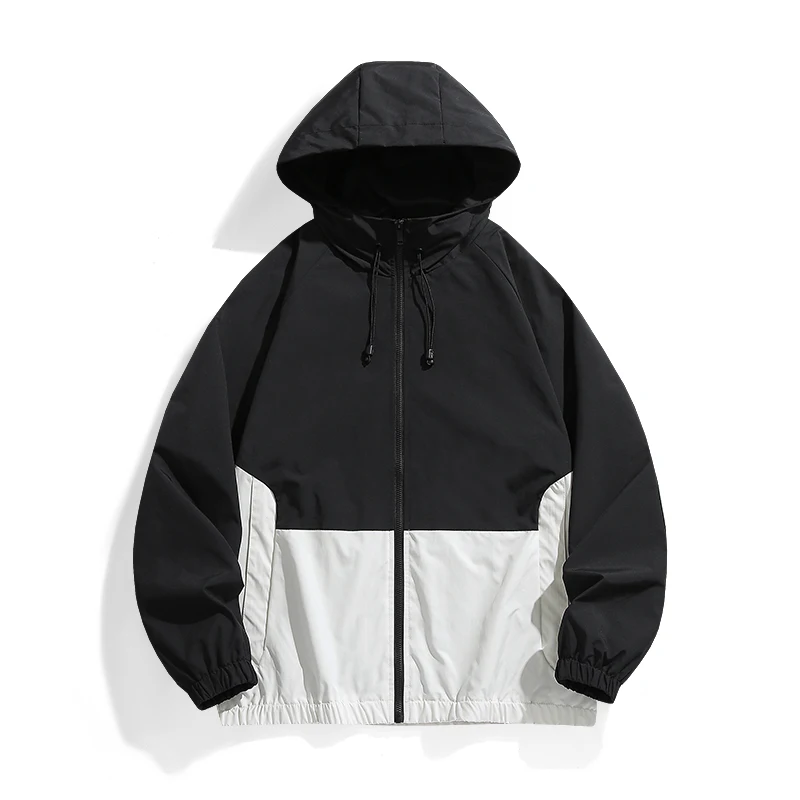 Casual Sports Jacket Men's 2025 Spring New Minimalist Splicing style Retro Windbreaker Male Trendy Loose Oversized Hooded Coat
Casual Sports Jacket Men's 2025 Spring New Minimalist Splicing style Retro Windbreaker Male Trendy Loose Oversized Hooded Coat
