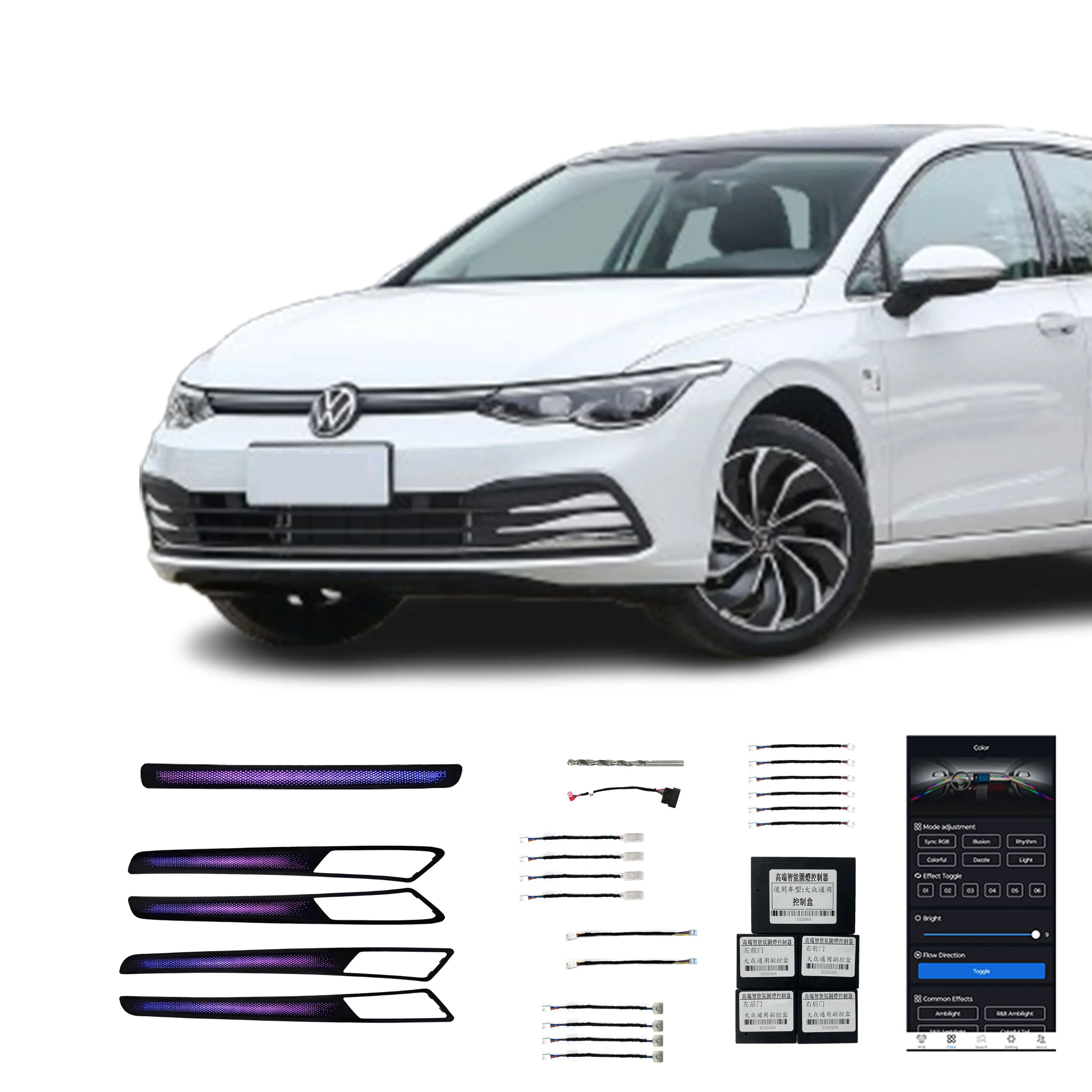 14-21 Golf 7 Factory Direct Sales of High Quality Ambient Light Car Interior Dragon Scale Magic 21 Lights for Golf 7
14-21 Golf 7 Factory Direct Sales of High Quality Ambient Light Car Interior Dragon Scale Magic 21 Lights for Golf 7