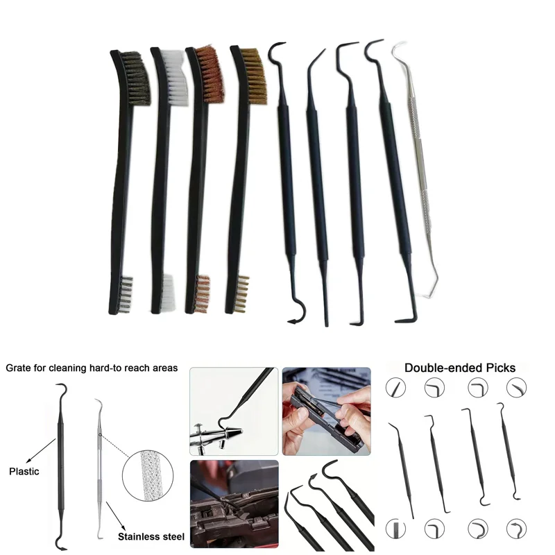 9pcs Tactical Gun Cleaning Kit One Set Universal Gun Brush Tool Kit, Gun Barrel Cleaning And Rust Removal Kit, Repair Tool
9pcs Tactical Gun Cleaning Kit One Set Universal Gun Brush Tool Kit, Gun Barrel Cleaning And Rust Removal Kit, Repair Tool