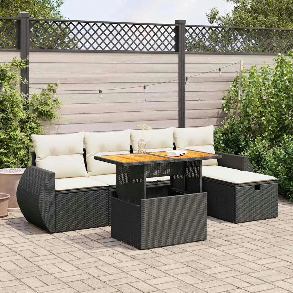 Garden Poly Rattan Modular Sofa Set for Outdoor Patio Large Black Couch Furniture 
Garden Poly Rattan Modular Sofa Set for Outdoor Patio Large Black Couch Furniture