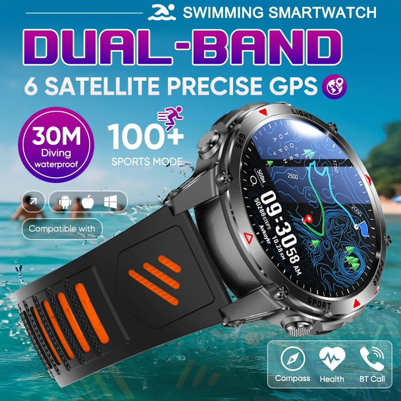 2025 Новые GPS на открытом воздухе Спортивные ультра умные часы 3ATM Водонепроницаемые встроенные двухдиапазонные GNSS Компас Фонарик Высотомер Браслет для плавания
2025 Новые GPS на открытом воздухе Спортивные ультра умные часы 3ATM Водонепроницаемые встроенные двухдиапазонные GNSS Компас Фонарик Высотомер Браслет для плавания