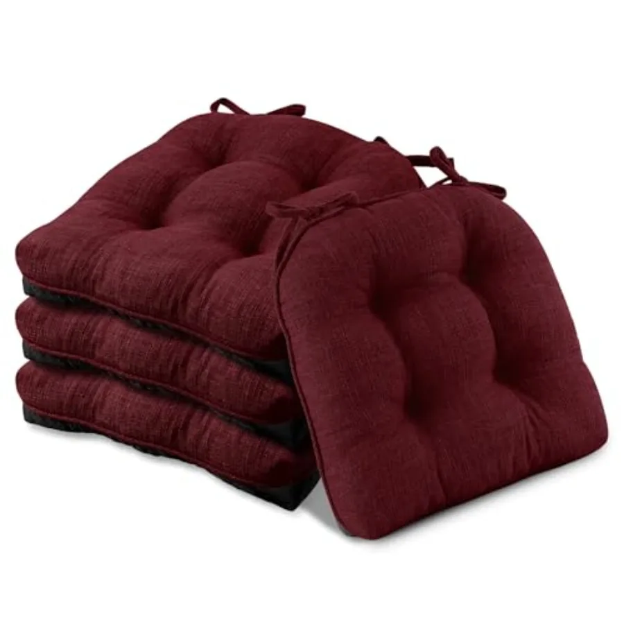 Chair Cushions for Dining Chairs 4 Pack Chair Cushion with Ties and Non Slip Backing 15.5 x 15.5 inches Tufted Chair Pads for D
Chair Cushions for Dining Chairs 4 Pack Chair Cushion with Ties and Non Slip Backing 15.5 x 15.5 inches Tufted Chair Pads for D