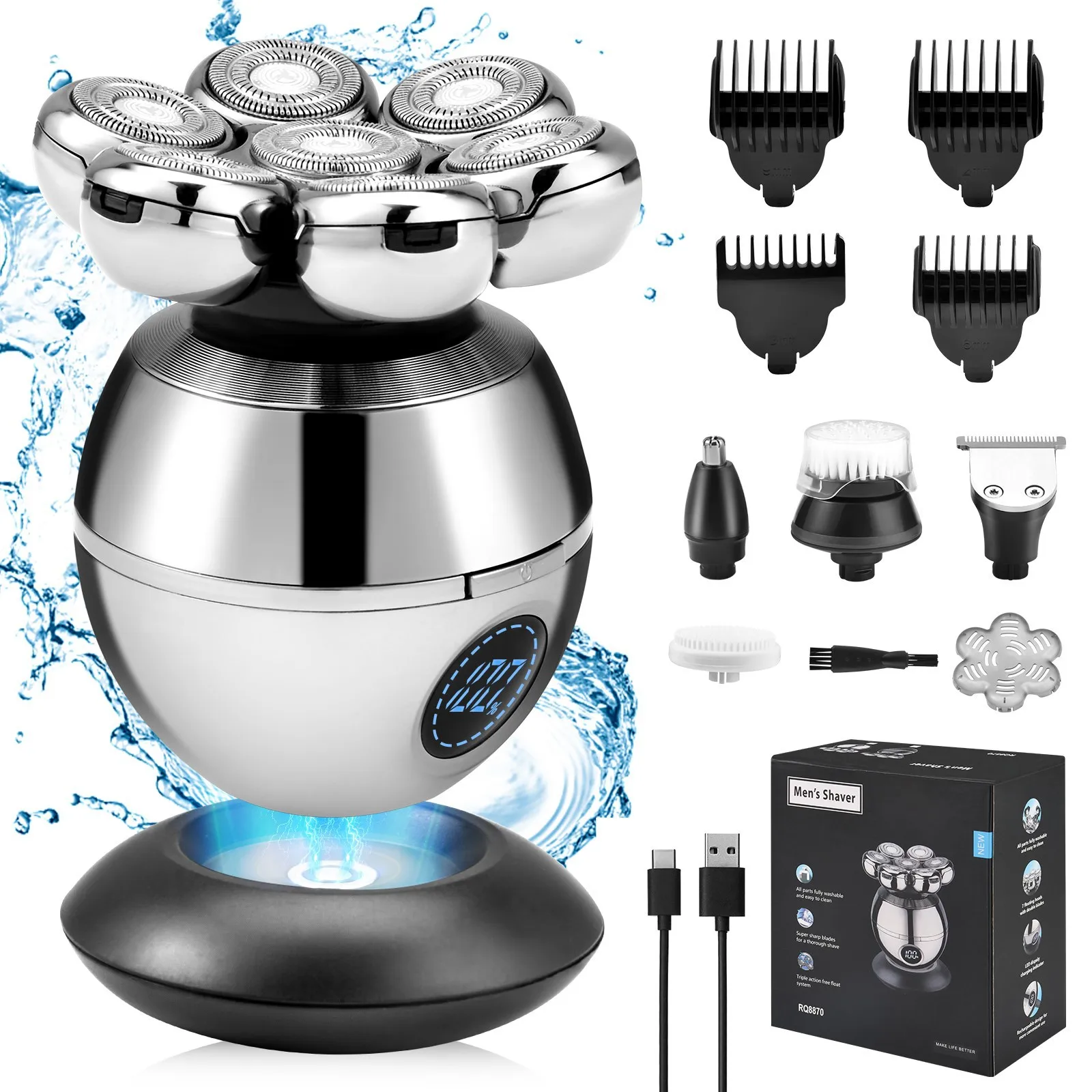 Cabezal de afeitado para hombre, artefacto de afeitado automático, Afeitadora eléctrica, maquinilla de afeitar, cortadora de pel
Cabezal de afeitado para hombre, artefacto de afeitado automático, Afeitadora eléctrica, maquinilla de afeitar, cortadora de pel