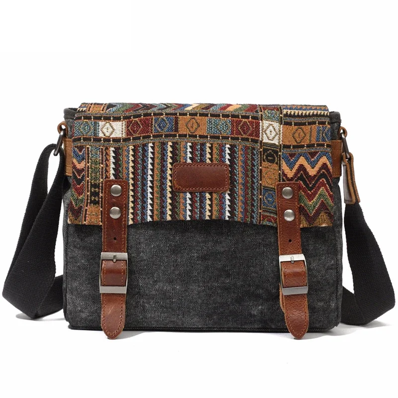 JBTP New High Quality Waxed Canvas Shoulder Bag National Style Crossbody Bag Young Men Patchwork Color Flap Sling Bag
JBTP New High Quality Waxed Canvas Shoulder Bag National Style Crossbody Bag Young Men Patchwork Color Flap Sling Bag