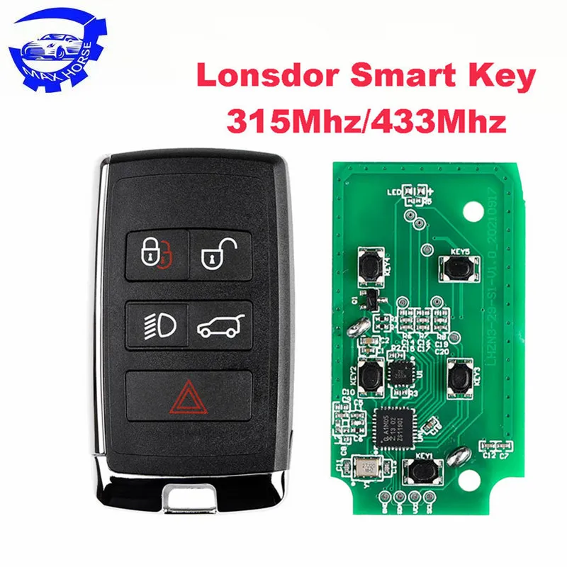 Lonsdor умный ключ для Land Rover Jaguar 2018-2021, 315 МГц/433 МГц с корпусом ключа
Lonsdor умный ключ для Land Rover Jaguar 2018-2021, 315 МГц/433 МГц с корпусом ключа