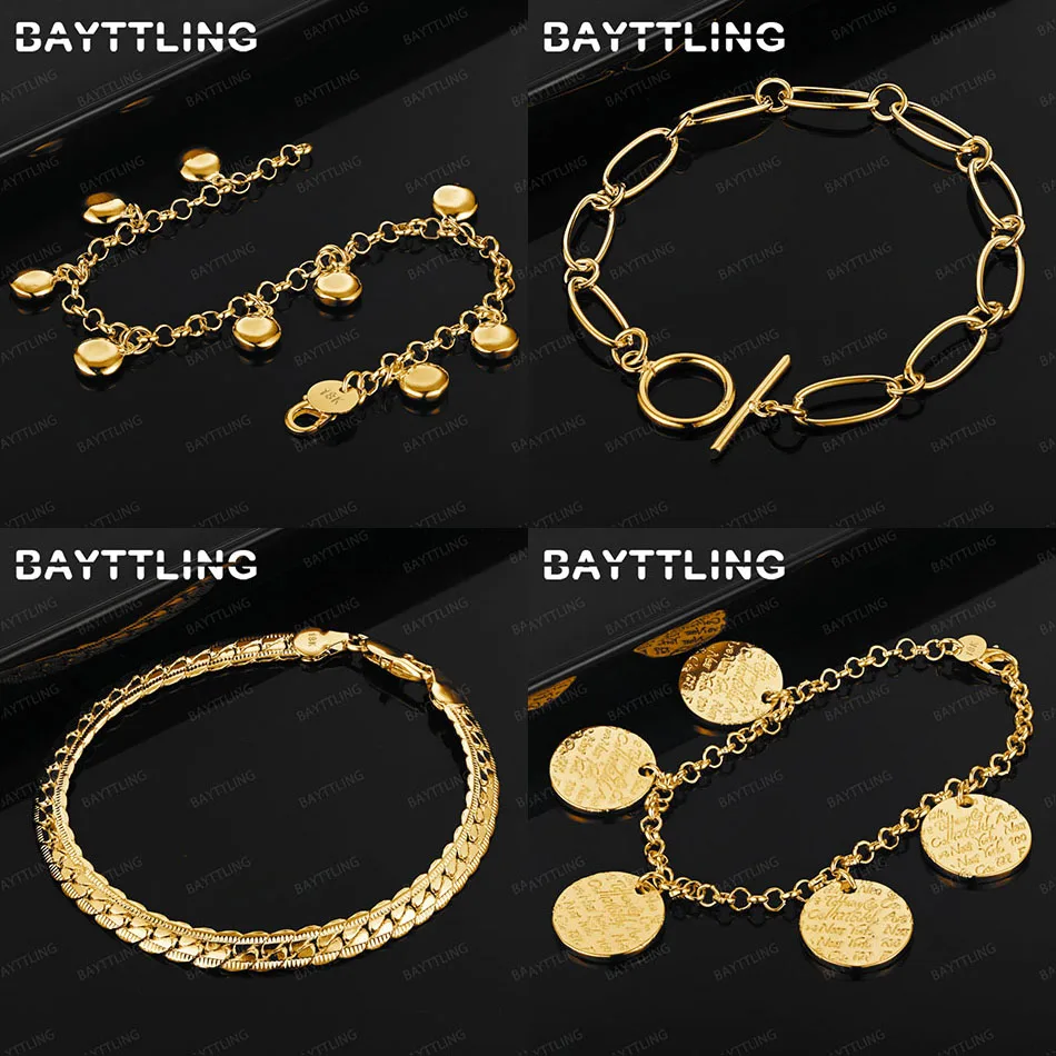Charm 925 Sterling Silver 18K Gold Delicate Round Pendant Bracelet Women's Gift Accessories Jewelry Wedding
Charm 925 Sterling Silver 18K Gold Delicate Round Pendant Bracelet Women's Gift Accessories Jewelry Wedding