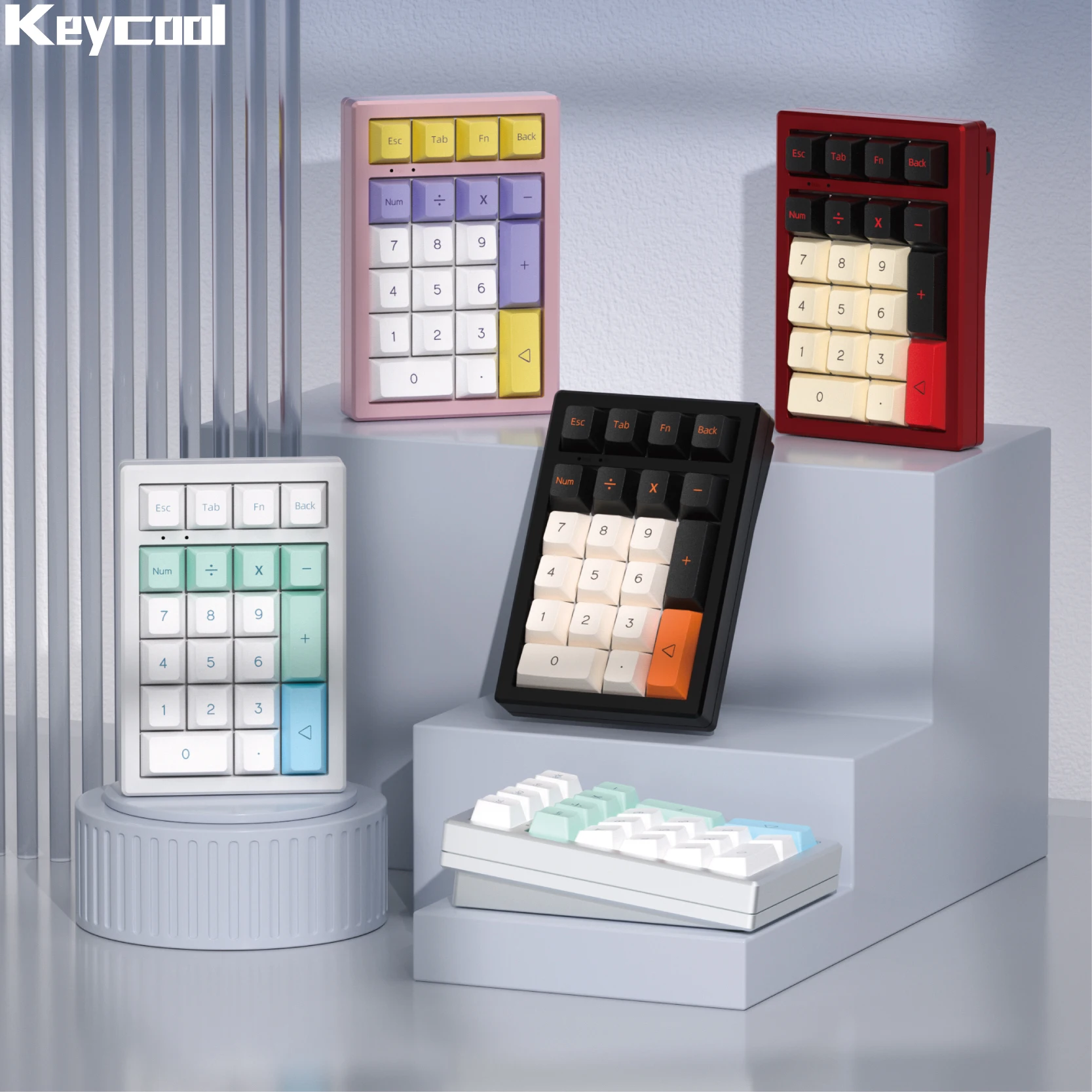 Keycool K21Max Multi Functional Custom Keypad CNC 3Mode PAD Digital Mechanical Keyboard 16key Mini Mechanical Keyboard
Keycool K21Max Multi Functional Custom Keypad CNC 3Mode PAD Digital Mechanical Keyboard 16key Mini Mechanical Keyboard