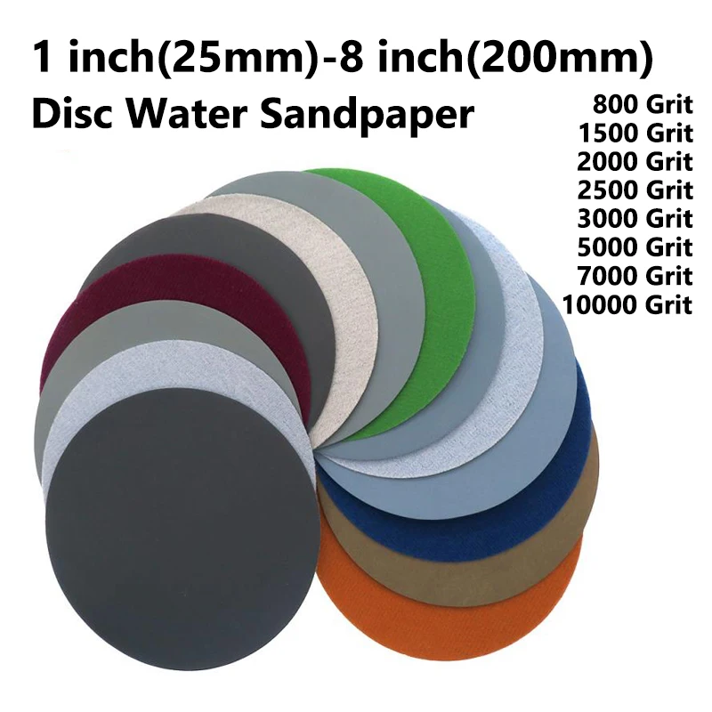 1 дюйм (25 мм)-8 дюймов (200 мм) дисковая водяная наждачная бумага зернистость 800-10000 для детализации автомобиля, аксессуары для шлифовальных машин для реставрации фар
1 дюйм (25 мм)-8 дюймов (200 мм) дисковая водяная наждачная бумага зернистость 800-10000 для детализации автомобиля, аксессуары для шлифовальных машин для реставрации фар