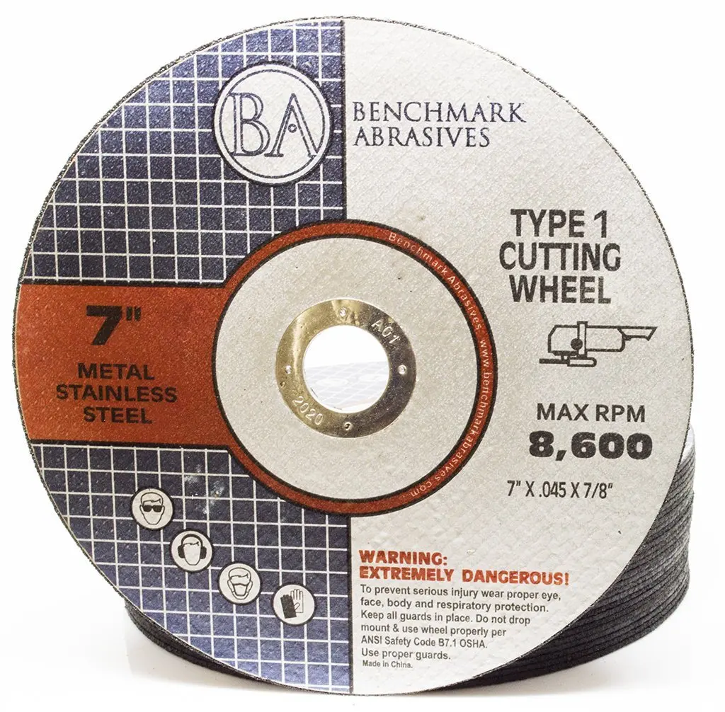 7 Inch Cut Off Wheels for Metal, .045" Thick 7/8" Arbor, 25 Pack - Thin Type 1 Grinder Cutting Disc
7 Inch Cut Off Wheels for Metal, .045" Thick 7/8" Arbor, 25 Pack - Thin Type 1 Grinder Cutting Disc