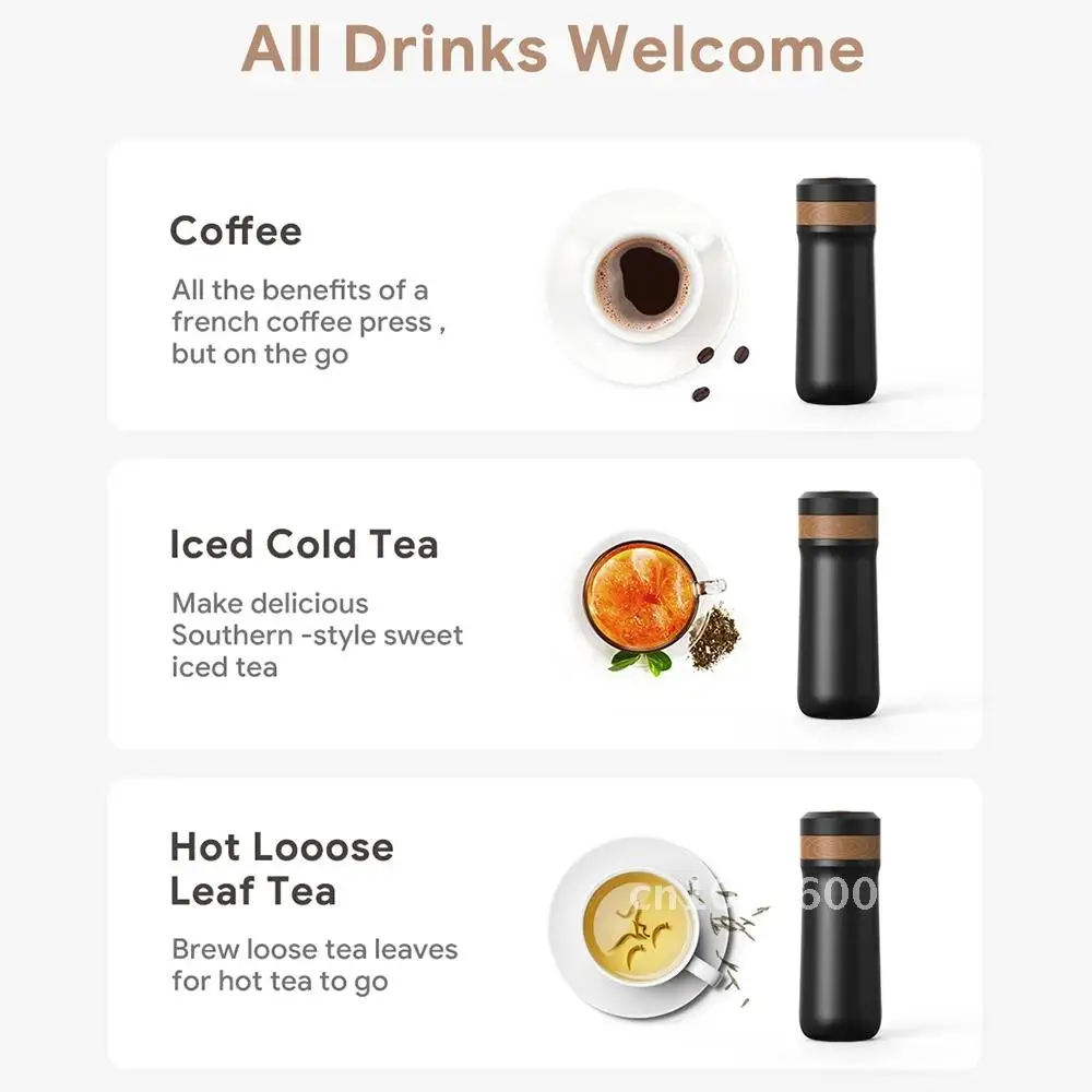 ICafilas 320ml Portable Coffee Pot French Press With Maker Coffee Coffee Stainless Plunger Travel Steel Insulated Filter Mug
ICafilas 320ml Portable Coffee Pot French Press With Maker Coffee Coffee Stainless Plunger Travel Steel Insulated Filter Mug