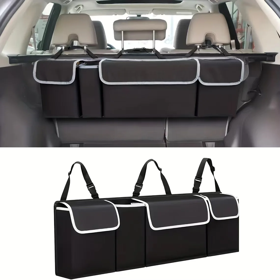 Versatile Oxford Cloth Car Trunk Storage Bag Rear Seat Back Hanging Vehicle Organizer Box for Automobile Interior
Versatile Oxford Cloth Car Trunk Storage Bag Rear Seat Back Hanging Vehicle Organizer Box for Automobile Interior