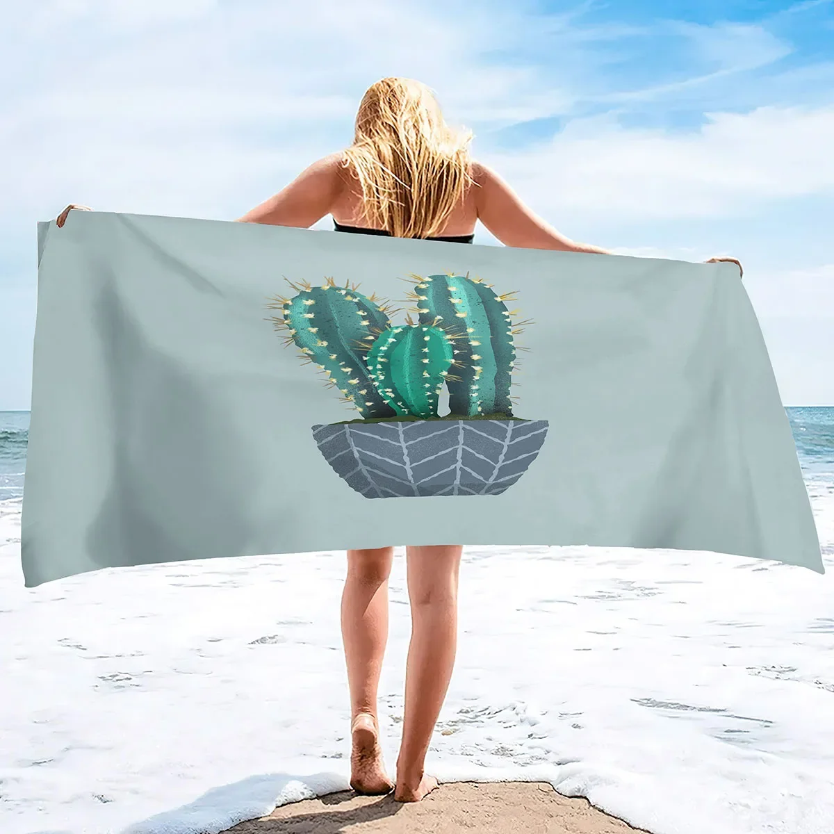 Beach Towel Oversized,Thick Microfiber Beach Towel,Super Absorbent Sand Free Cute Cactus Cool Swim Beach Towels for Kids,Adult
Beach Towel Oversized,Thick Microfiber Beach Towel,Super Absorbent Sand Free Cute Cactus Cool Swim Beach Towels for Kids,Adult