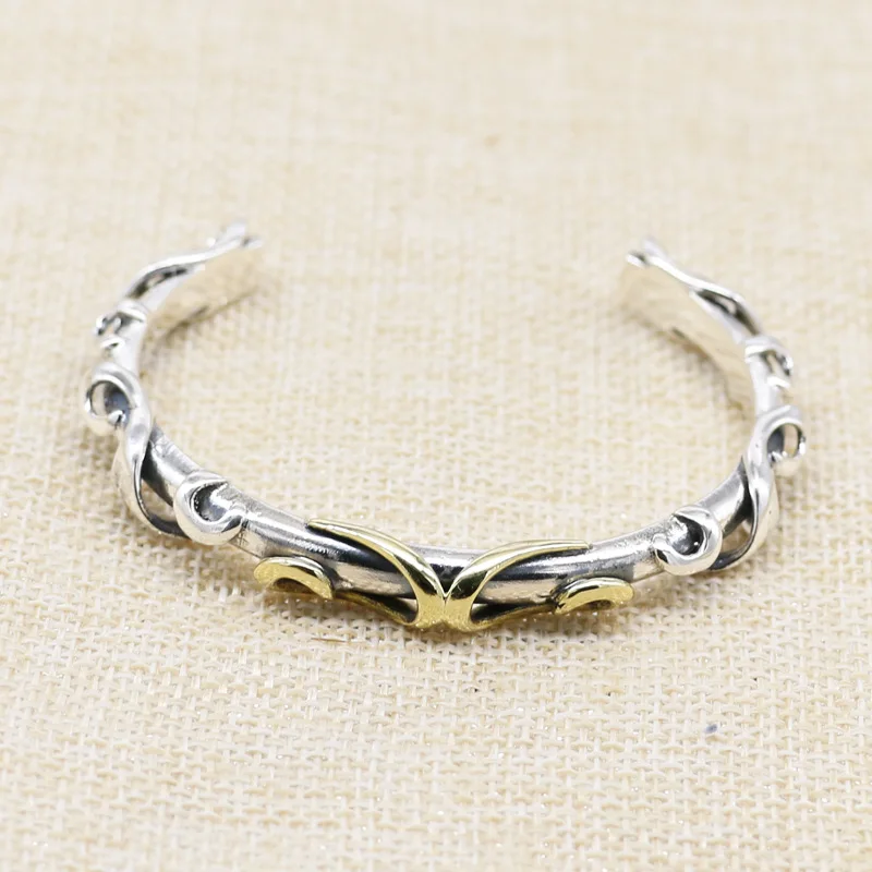 S925 Sterling Silver Japanese Tangcao Pattern Adjustable Bracelet Male Punk Personalized Thai Silver Craft Bracelet Birthday Gif
S925 Sterling Silver Japanese Tangcao Pattern Adjustable Bracelet Male Punk Personalized Thai Silver Craft Bracelet Birthday Gif