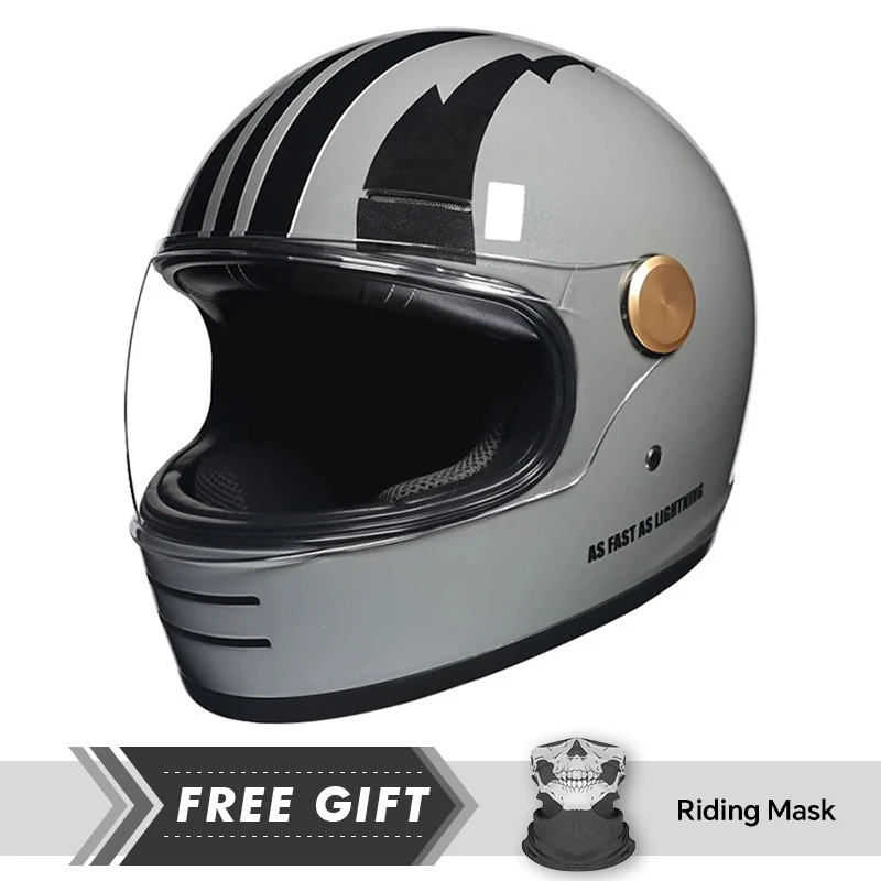 Leather Full Face Helmets with Clear Lens Retro Motorcycle Helmet Off Road Capabilities ABS Materials Enhanced Safety DOT
Leather Full Face Helmets with Clear Lens Retro Motorcycle Helmet Off Road Capabilities ABS Materials Enhanced Safety DOT