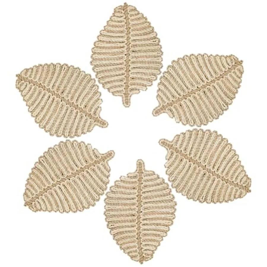 Set of 6 Natural Leaf-Shaped Handcrafted Fall Dining Table Placemats for Cozy Autumn Decor Eco-Friendly Matte Finish
Set of 6 Natural Leaf-Shaped Handcrafted Fall Dining Table Placemats for Cozy Autumn Decor Eco-Friendly Matte Finish