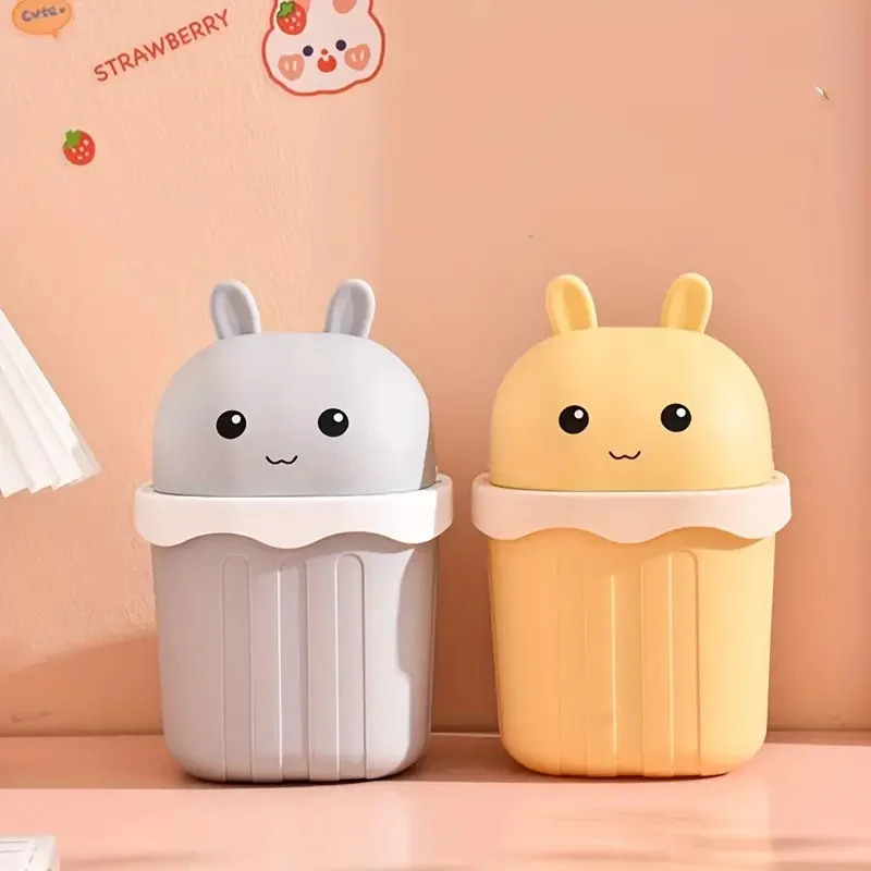 1pc Large Rectangle Creative Desktop Trash Can with Screw-Off Lid - Sanitary Bin for Office, Home, Bedroom, Living Room, Kitchen
1pc Large Rectangle Creative Desktop Trash Can with Screw-Off Lid - Sanitary Bin for Office, Home, Bedroom, Living Room, Kitchen