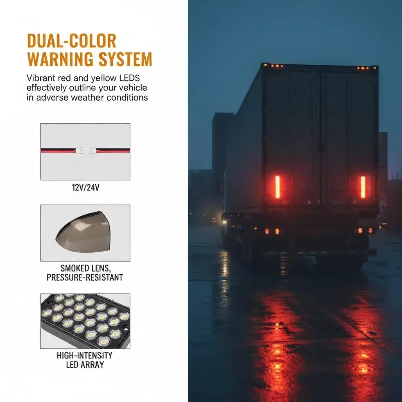 【CR】Outline Lamp Truck Trailer 12V LED Side Marker Light Waterproof Enhanced Safety for Commercial Vehicle
【CR】Outline Lamp Truck Trailer 12V LED Side Marker Light Waterproof Enhanced Safety for Commercial Vehicle
