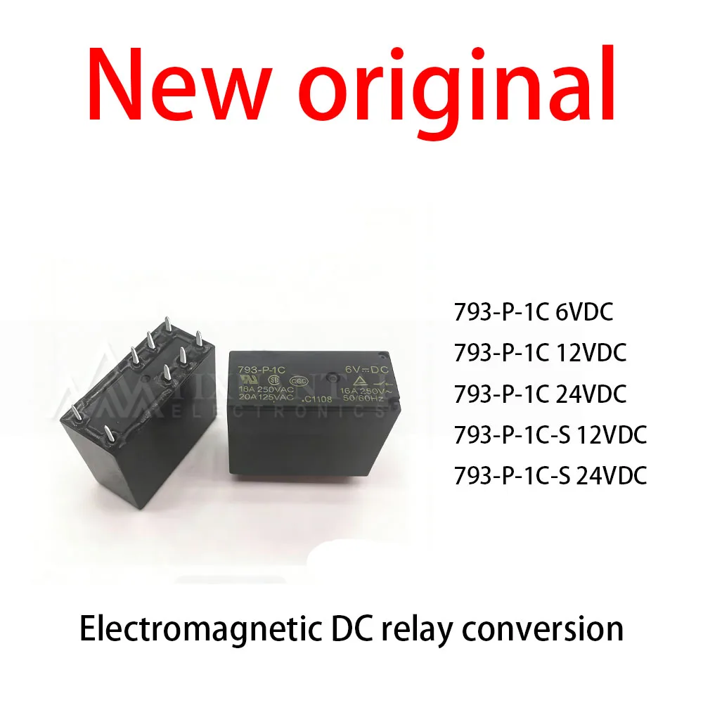 10 Pcs/Lot New original 793-P-1C 6VDC 793-P-1C 12VDC 793-P-1C 24VDC 793-P-1C-S 12VDC 793-P-1C-S 24VDC Electromagnetic DC relay
10 Pcs/Lot New original 793-P-1C 6VDC 793-P-1C 12VDC 793-P-1C 24VDC 793-P-1C-S 12VDC 793-P-1C-S 24VDC Electromagnetic DC relay