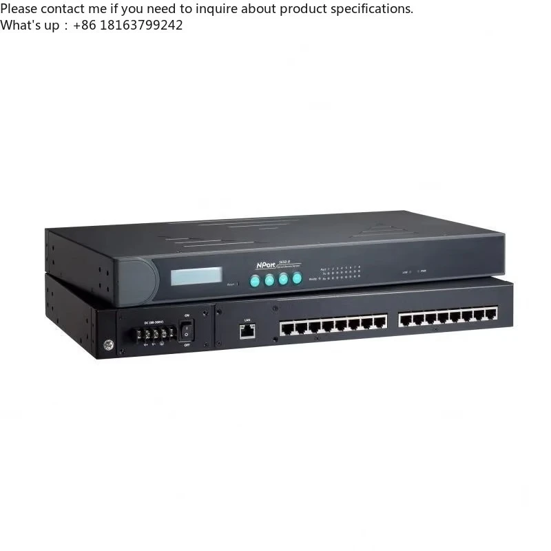 NPort 5630-16 RS-422/485 Industrial Rackmount Serial Device Server
NPort 5630-16 RS-422/485 Industrial Rackmount Serial Device Server