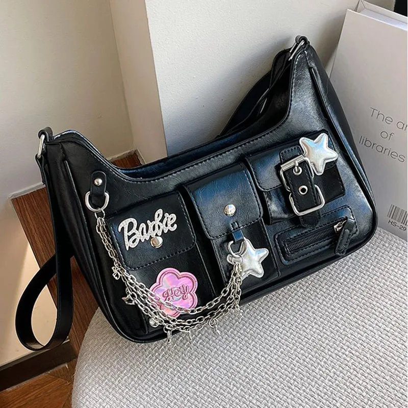 Miniso 2024 New Kawaii Anime Sweet and Spicy Crossbody Bag Hot Girl Chain Motorcycle Versatile Y2K Retro Single Shoulder Bag
Miniso 2024 New Kawaii Anime Sweet and Spicy Crossbody Bag Hot Girl Chain Motorcycle Versatile Y2K Retro Single Shoulder Bag