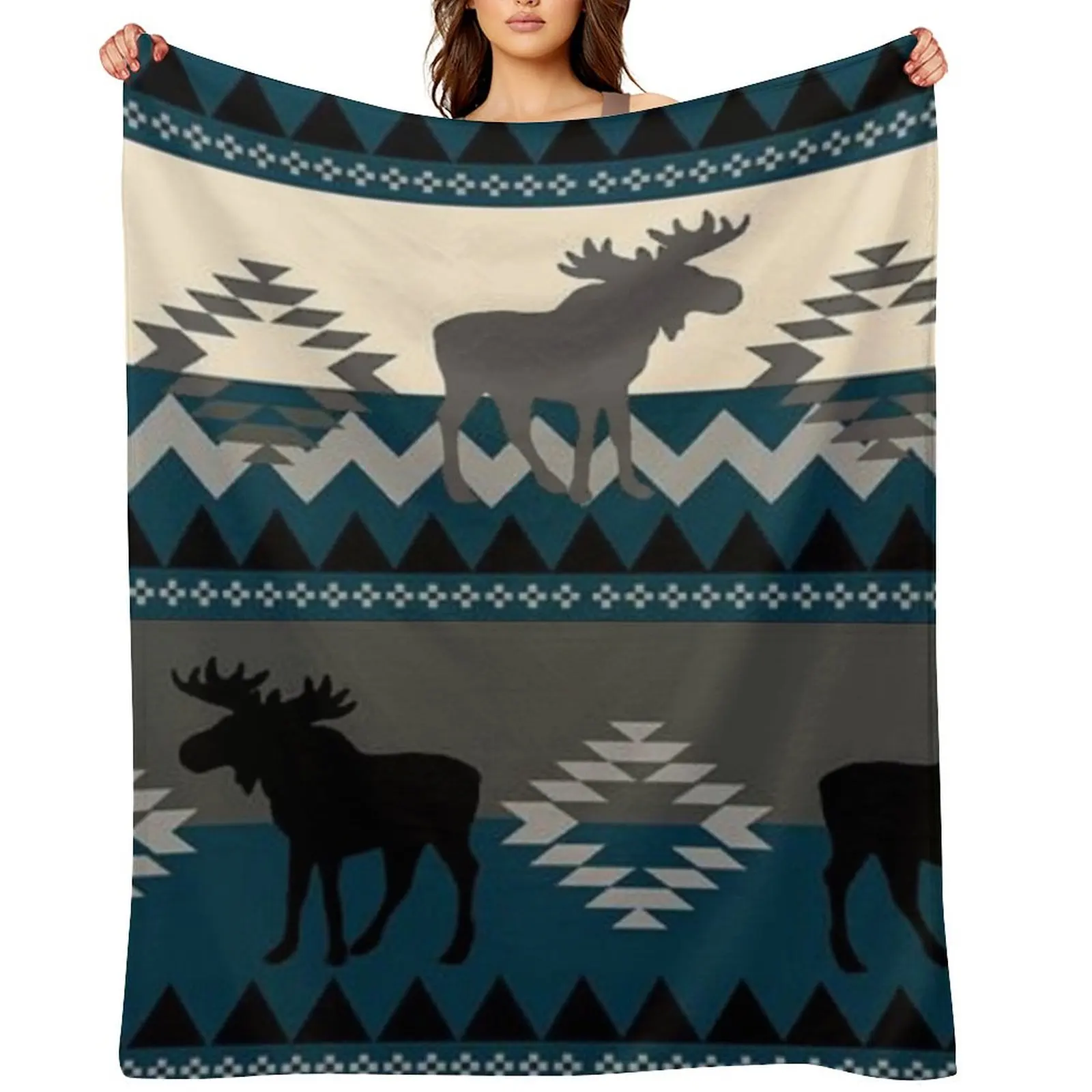 Moose Design Throw Blanket for winter wednesday Soft Plush Plaid Multi-Purpose Blankets
Moose Design Throw Blanket for winter wednesday Soft Plush Plaid Multi-Purpose Blankets