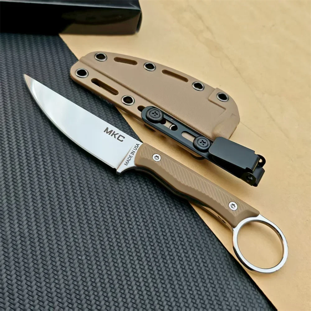 MKC Speedgoat Fixed Blade Outdoor Straight Knife Nylon Wave Fiber Handle EDC Outdoor Hunting Survival Portable with Kydex Knives
MKC Speedgoat Fixed Blade Outdoor Straight Knife Nylon Wave Fiber Handle EDC Outdoor Hunting Survival Portable with Kydex Knives