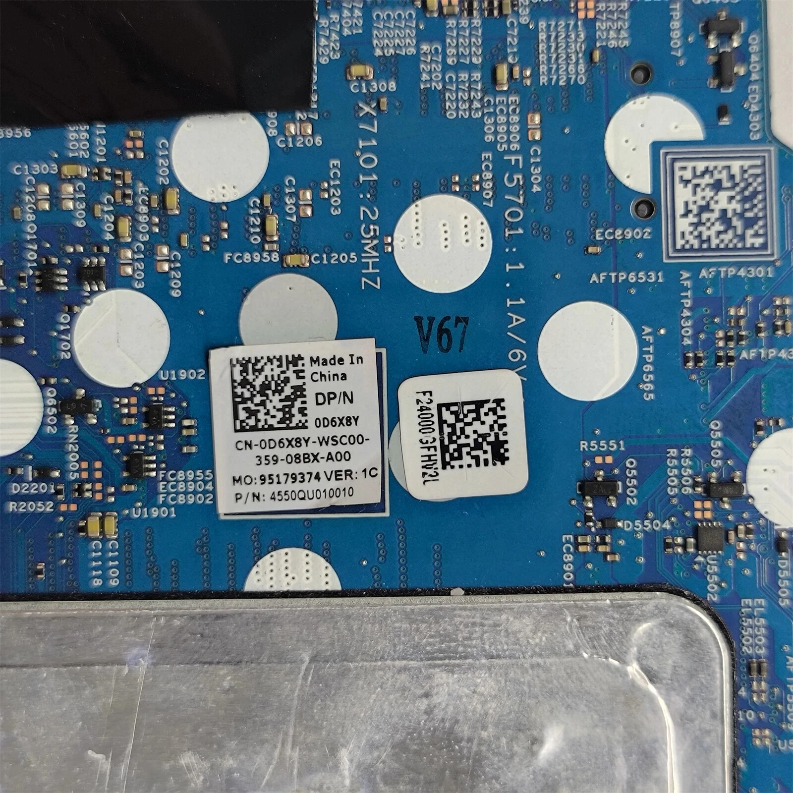 0D6X8Y для Inspiron 5410 5418 5510, материнская плата 213108-1 i5-11320H MX450 2 ГБ
0D6X8Y для Inspiron 5410 5418 5510, материнская плата 213108-1 i5-11320H MX450 2 ГБ