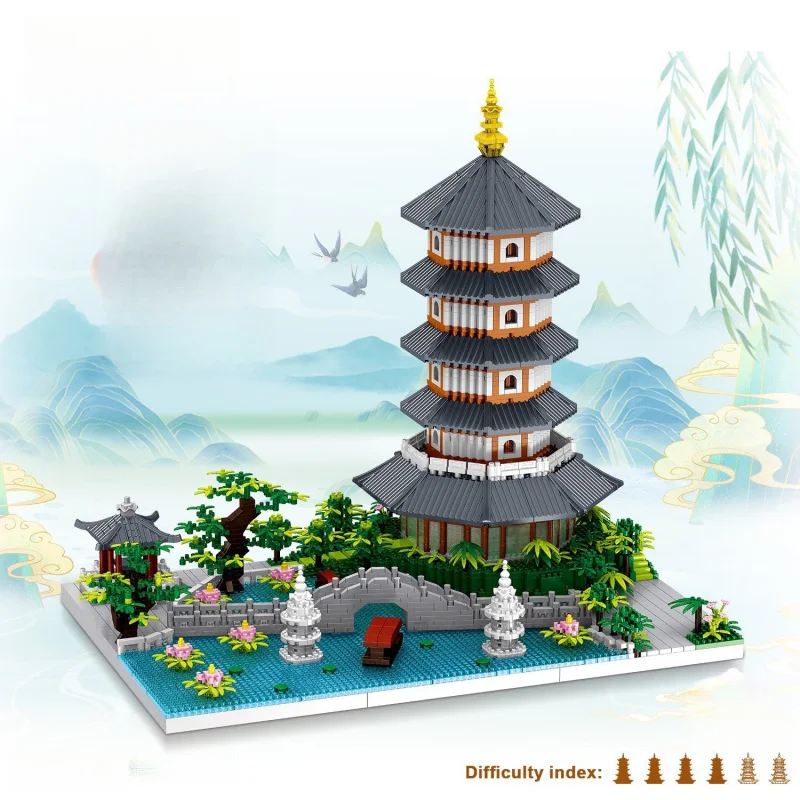 Magic Mini Building Block, Traditional Chinese Castle Palace Architecture Model, Challenging Assembled Bricks Exquisite Ornament
Magic Mini Building Block, Traditional Chinese Castle Palace Architecture Model, Challenging Assembled Bricks Exquisite Ornament