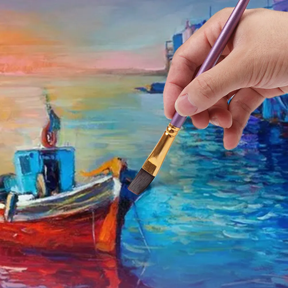 10Pcs Nylon Wool Painting Brush Premium Wooden Handle Oil Gouache Watercolor Brushes Multifuntional Professional Painting Set
10Pcs Nylon Wool Painting Brush Premium Wooden Handle Oil Gouache Watercolor Brushes Multifuntional Professional Painting Set
