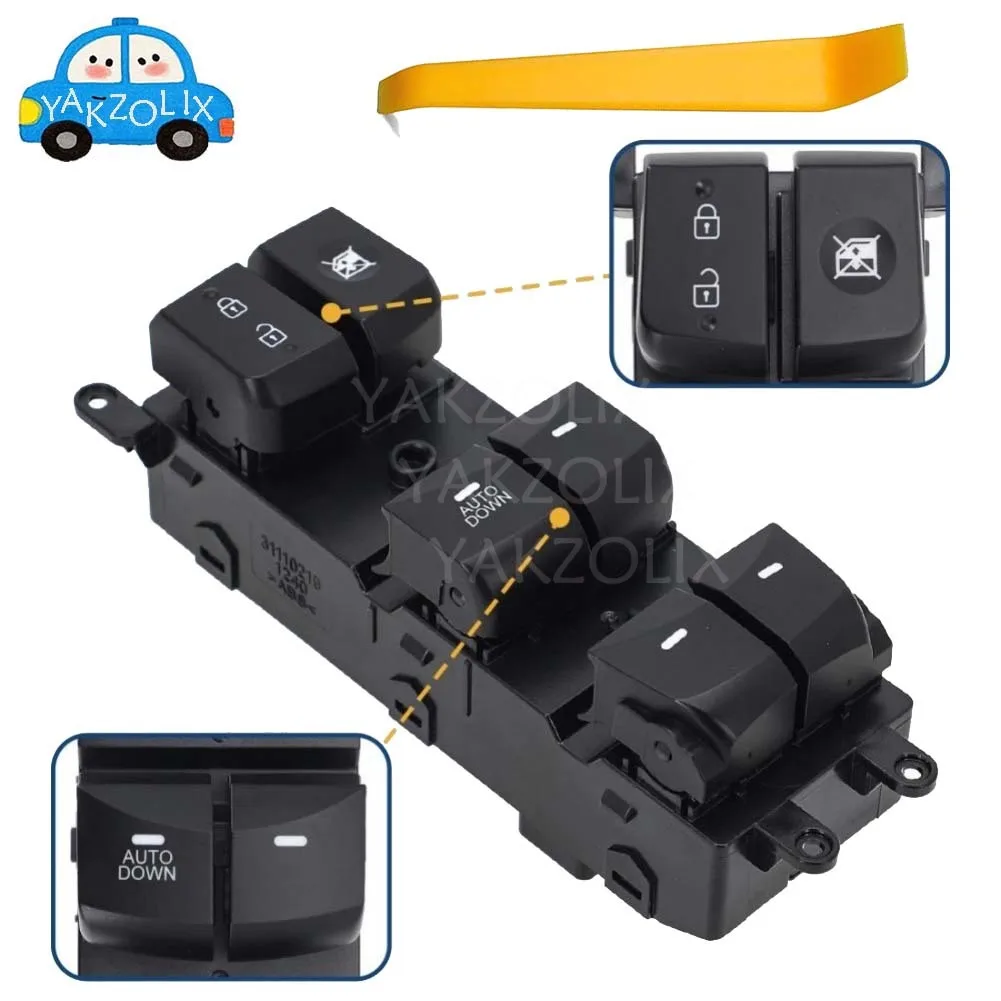 For Hyundai Elantra GT 2014 2015 2016 I30 2013-2017 Left-Hand Driver Side Electric Power Master Window Switch Button 93570-A5100
For Hyundai Elantra GT 2014 2015 2016 I30 2013-2017 Left-Hand Driver Side Electric Power Master Window Switch Button 93570-A5100