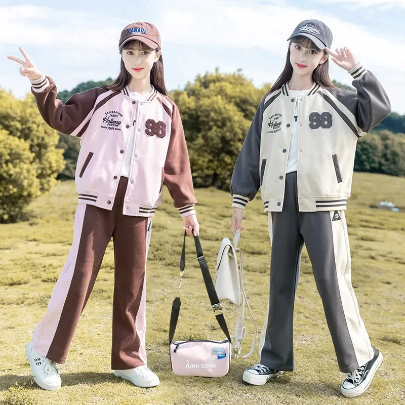 Girls Spring Autumn Sports Suit 2023 Junior Girl Baseball Jacket Skirt Clothing Set For Kids Korean Clothes 2pcs Child Tracksuit
Girls Spring Autumn Sports Suit 2023 Junior Girl Baseball Jacket Skirt Clothing Set For Kids Korean Clothes 2pcs Child Tracksuit