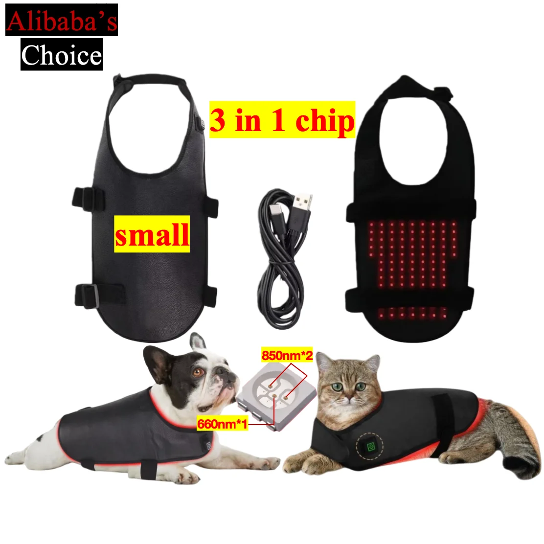 Pet Dog Cat 74pcs Back Belly Belt Small Medium Large Size Custom Red Light Therapy 660mm 850nm For Pain Relief
Pet Dog Cat 74pcs Back Belly Belt Small Medium Large Size Custom Red Light Therapy 660mm 850nm For Pain Relief