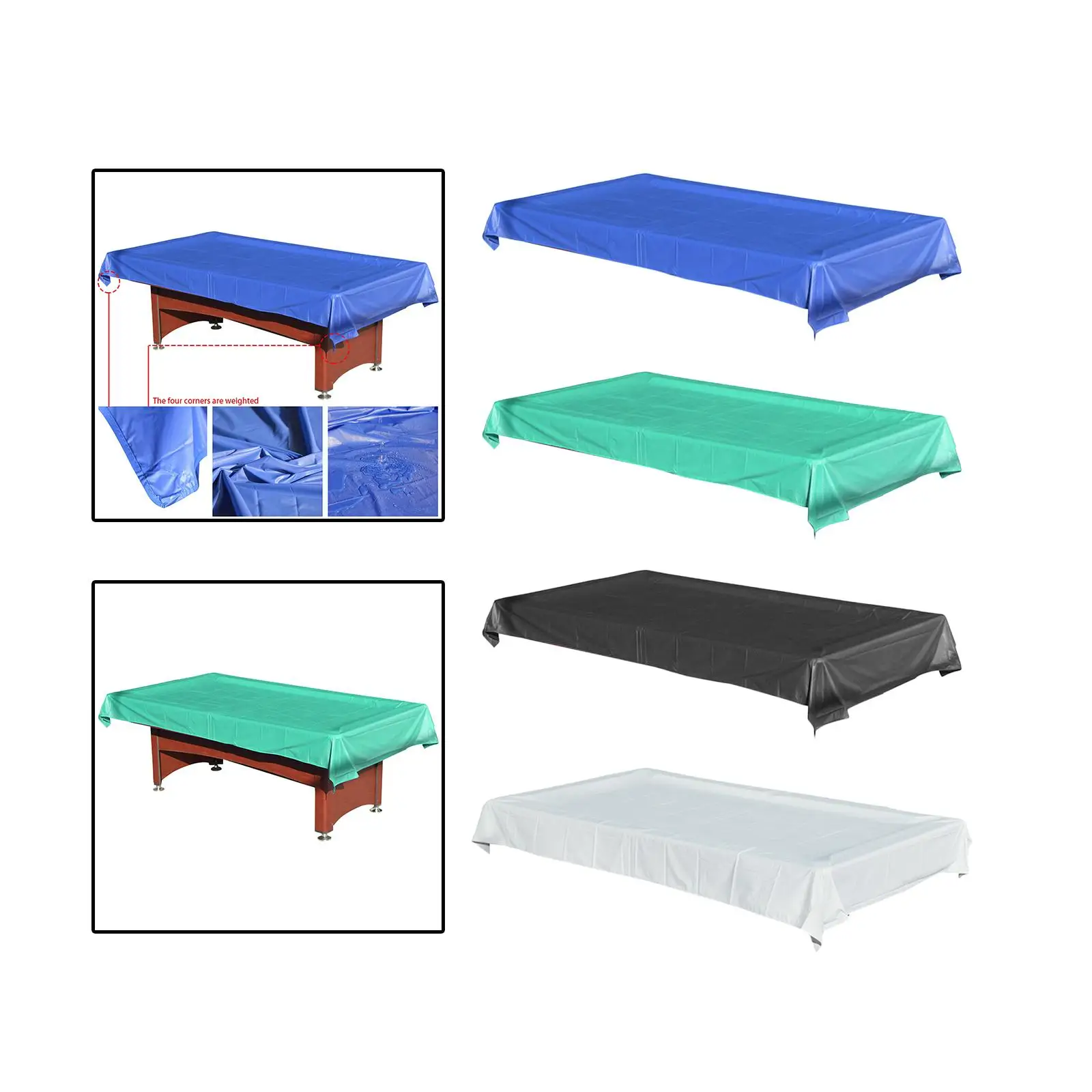 Billiard Table Cover Water Resistant Dustproof PVC Fiberglass Table Cloth for Pool Table Accessories
Billiard Table Cover Water Resistant Dustproof PVC Fiberglass Table Cloth for Pool Table Accessories
