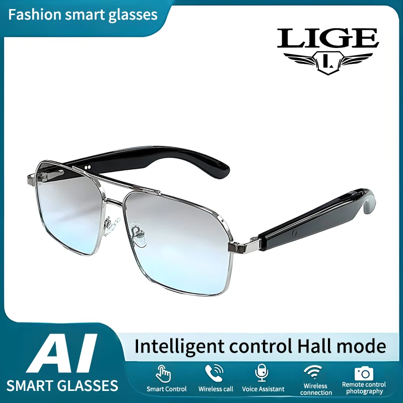 LIGE 2026 Smart Sunglasses Glasses Bluetooth Call Outdoor Sport Headphones Waterproof Anti-UV Music Eyeglasses For Men Women New
LIGE 2026 Smart Sunglasses Glasses Bluetooth Call Outdoor Sport Headphones Waterproof Anti-UV Music Eyeglasses For Men Women New