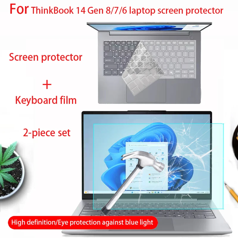 Для Lenovo ThinkBook 14 G8 IRH + 2025 Защитная пленка для экрана G8 AHP/IRL/IAL, пленка для клавиатуры компьютера, защитная пленка для ноутбука, защита от царапин
Для Lenovo ThinkBook 14 G8 IRH + 2025 Защитная пленка для экрана G8 AHP/IRL/IAL, пленка для клавиатуры компьютера, защитная пленка для ноутбука, защита от царапин