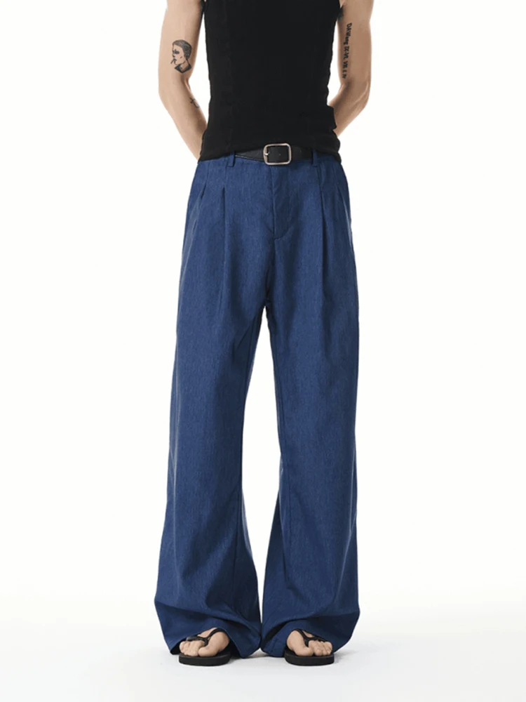 Casual Folded Hem Denim Men's Summer Thin Wide Leg Pants Cleanfit A-Line Straight Cut Polyester Fiber Elastic Fiber Non-Fading
Casual Folded Hem Denim Men's Summer Thin Wide Leg Pants Cleanfit A-Line Straight Cut Polyester Fiber Elastic Fiber Non-Fading