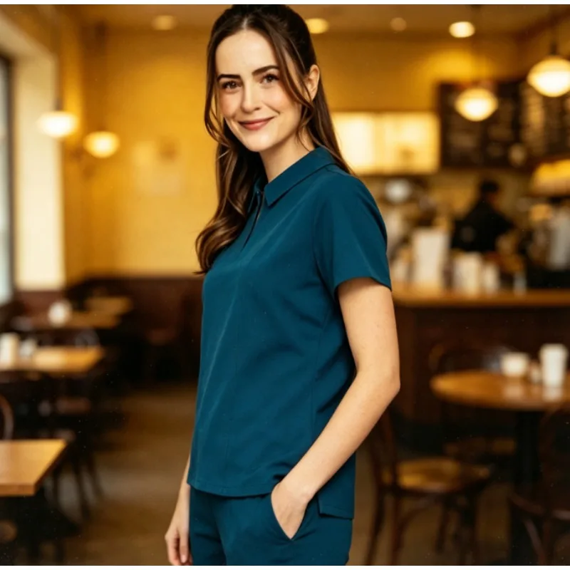 New Style Nursing Scrub Set Lapel V Neck Uniform Breathable Workwear for Hospital Clinic
New Style Nursing Scrub Set Lapel V Neck Uniform Breathable Workwear for Hospital Clinic