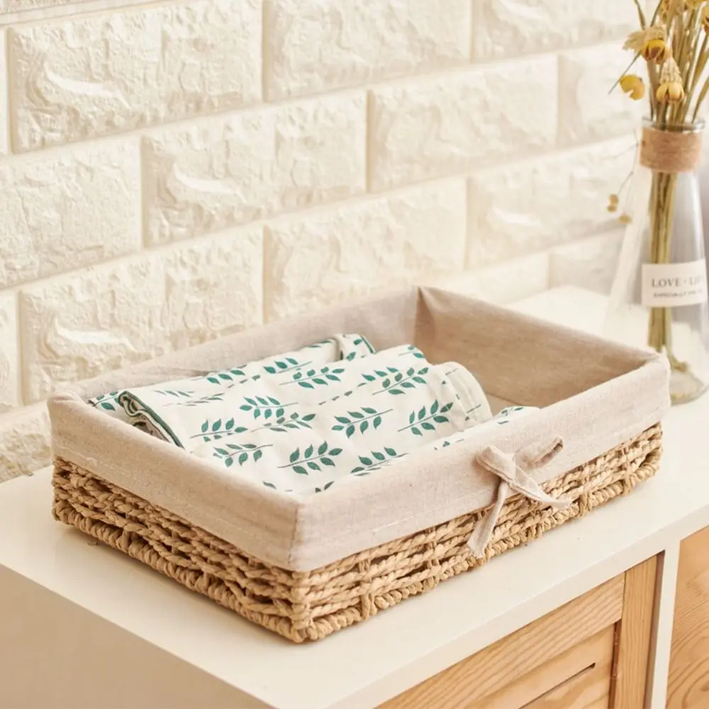 Rectangular Handmade Rattan Storage Baskets Bow Save Space Cosmetics Storage Box French Style Bohemian Style Fruit Dish Basket
Rectangular Handmade Rattan Storage Baskets Bow Save Space Cosmetics Storage Box French Style Bohemian Style Fruit Dish Basket