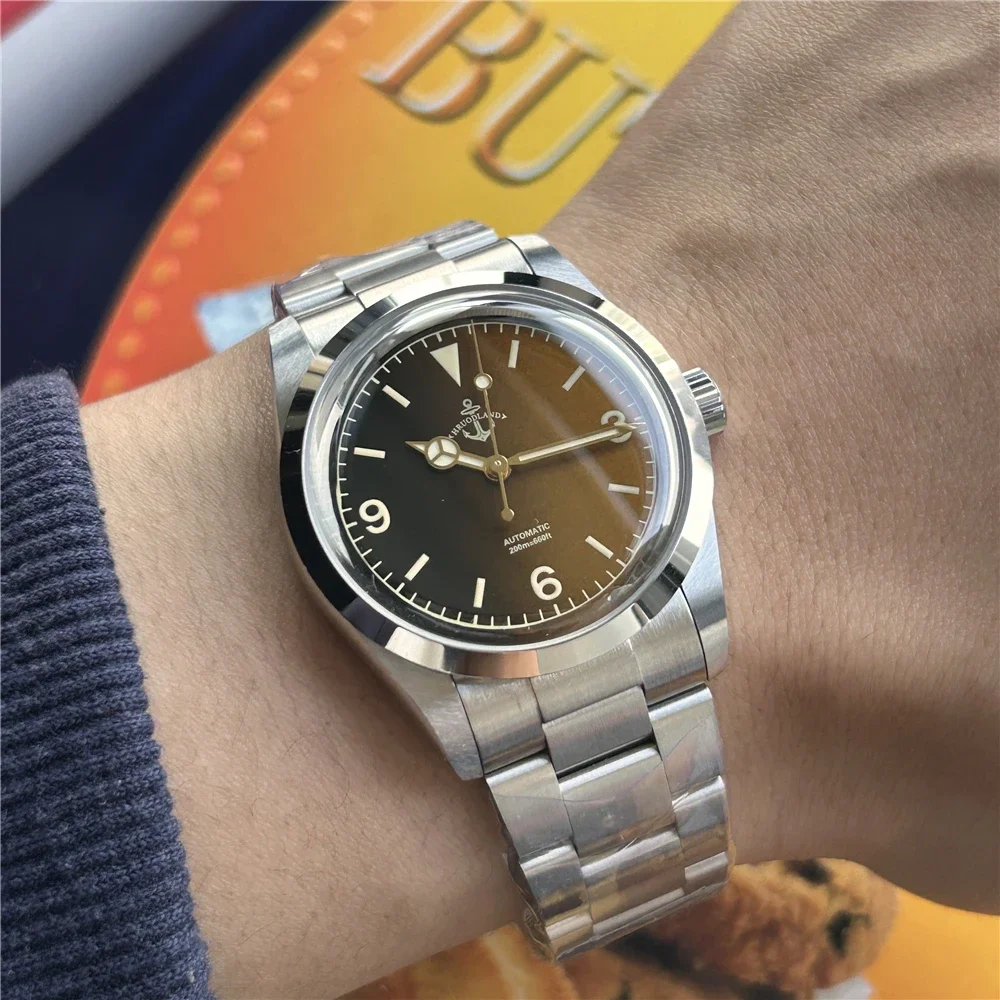 Hruodland 2025 new 36MM men's automatic mechanical watch NH38 stainless steel waterproof 20Bar sapphire reloj hombre watches for
Hruodland 2025 new 36MM men's automatic mechanical watch NH38 stainless steel waterproof 20Bar sapphire reloj hombre watches for